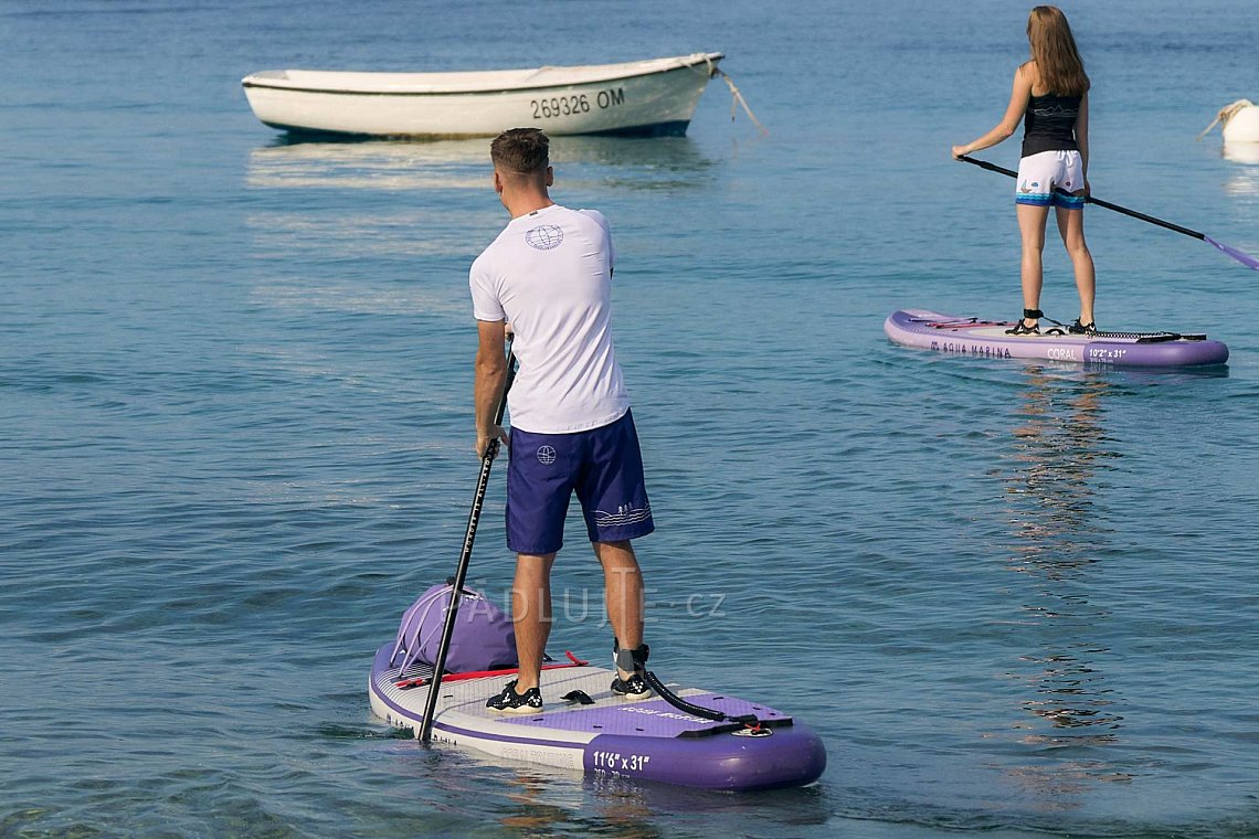 Pánský outfit 1 - fialová - lycra krátký, MMA kraťasy na paddleboard