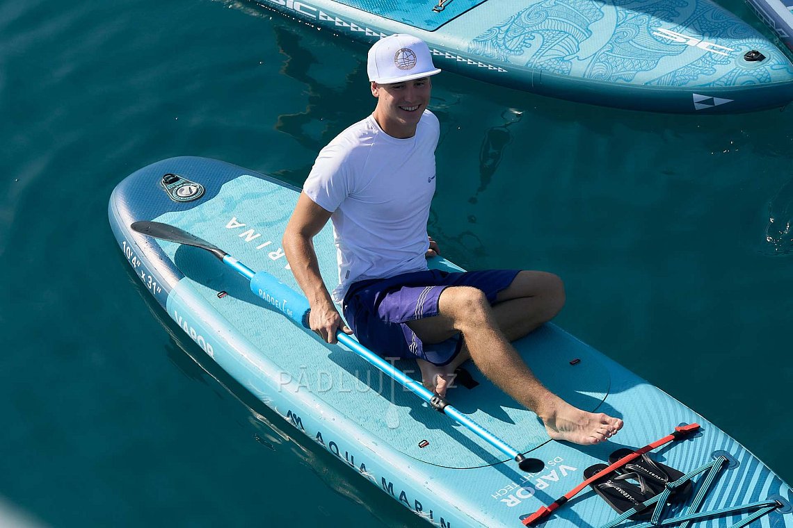 Pánský outfit 3 - tyrkysová - lycra krátký rukáv, MMA kraťasy na paddleboard