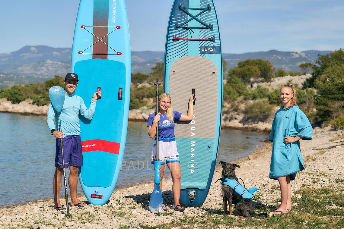 Pánský outfit 6 - tyrkysová - lycra dlouhý rukáv, MMA kraťasy na paddleboard