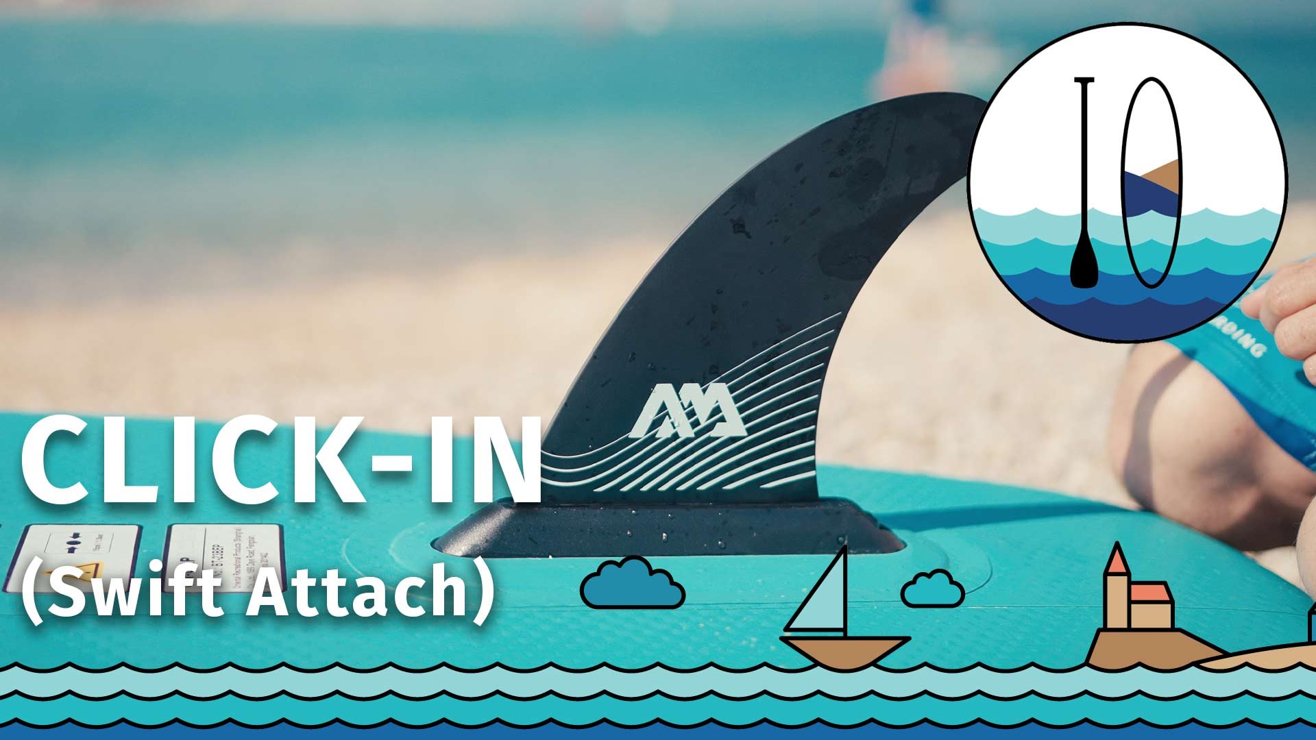 Jak nasadit CLICK-IN (Swift Attach) ploutvičku k paddleboardu