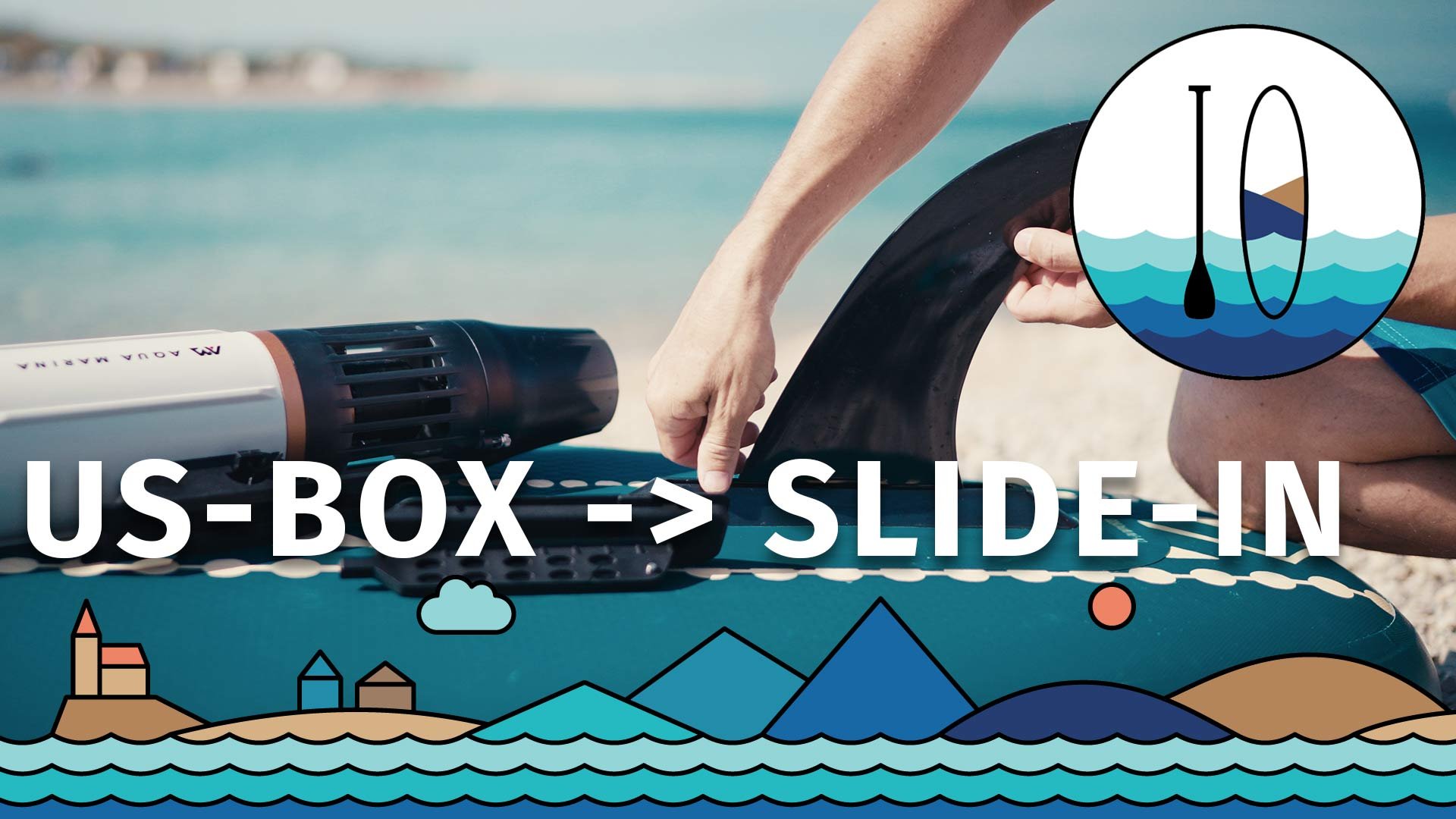 Jak použít adaptér US-BOX na SLIDE-IN  k paddleboardu