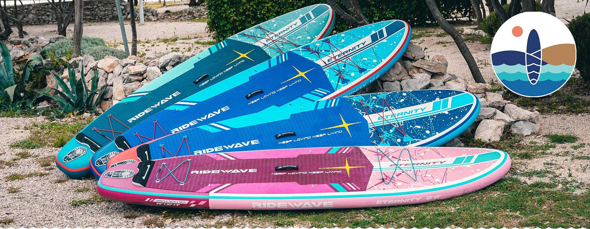 RIDEWAVE - nafukovací paddleboardy dle značky