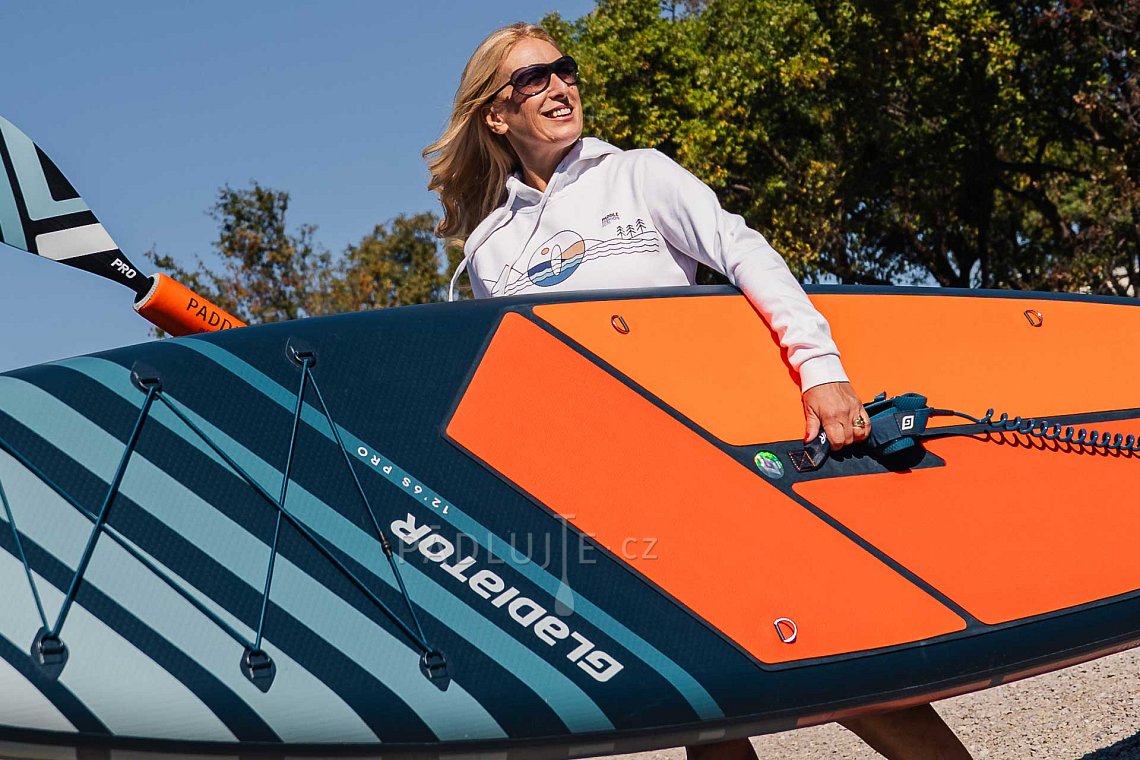 Dámský outfit 3 - oranžová - paddleboard GLADIATOR PRO, lycra, žabky COOL