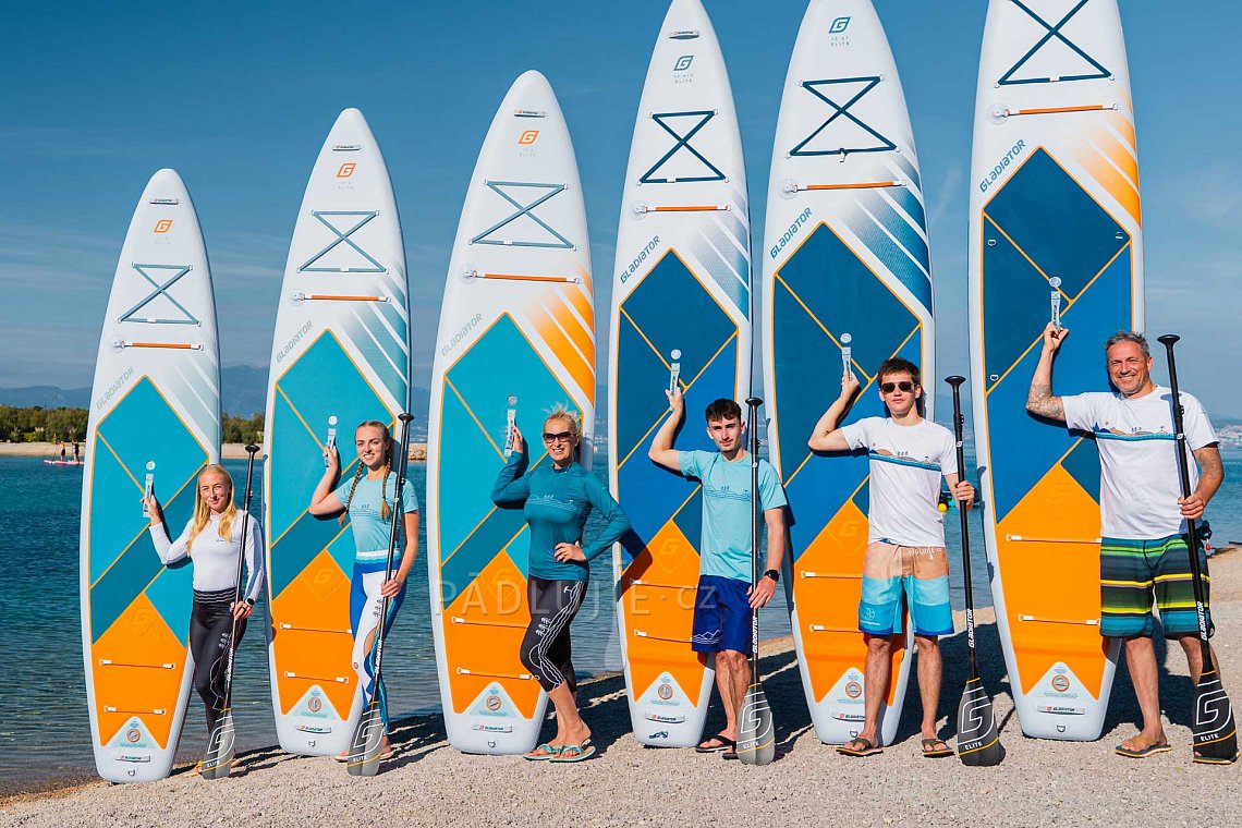 Dámský outfit 10 - tyrkysová - paddleboard GLADIATOR PRO, lycra, žabky COOL