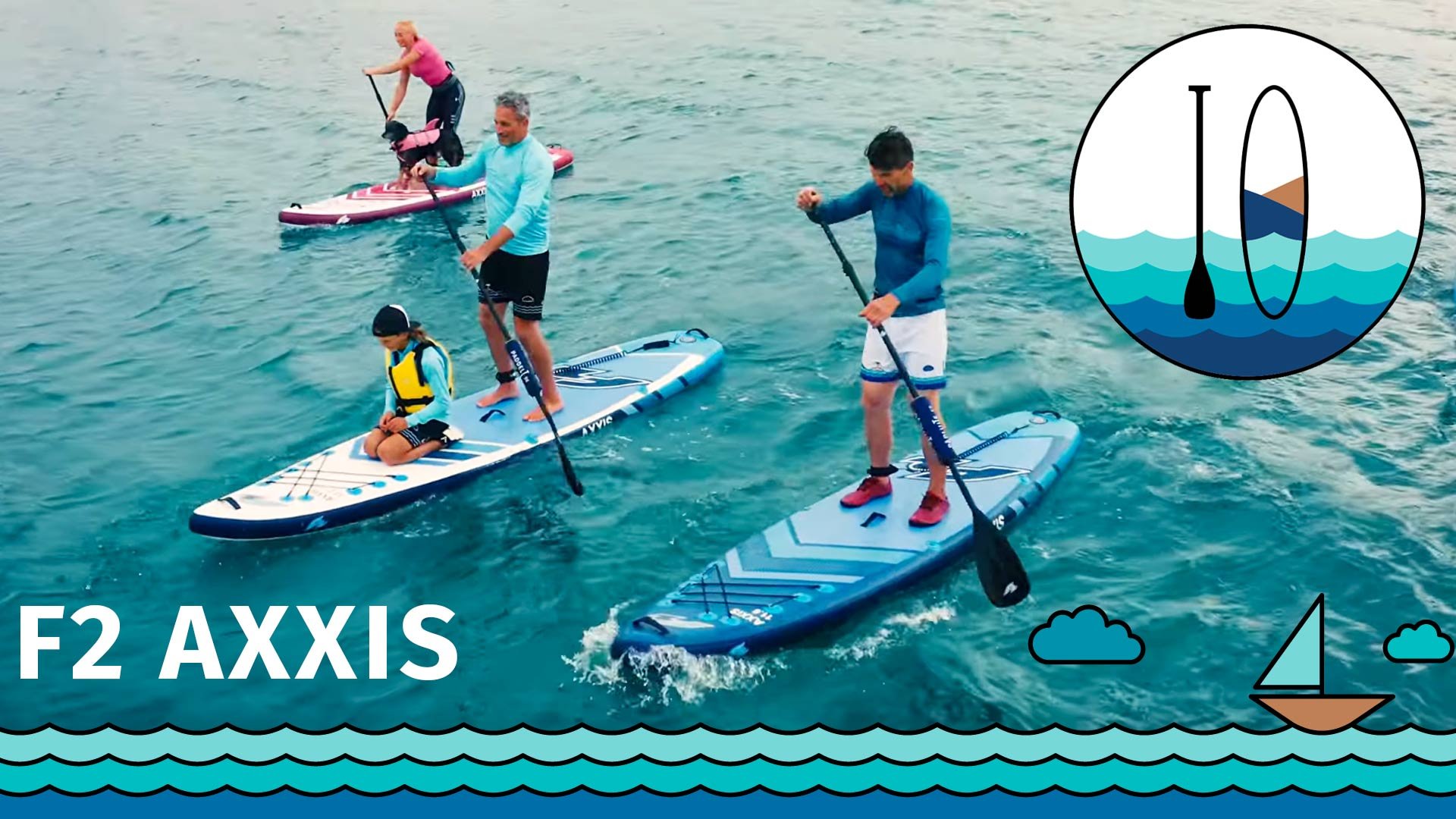 SLEVY na Paddleboardy F2 AXXIS