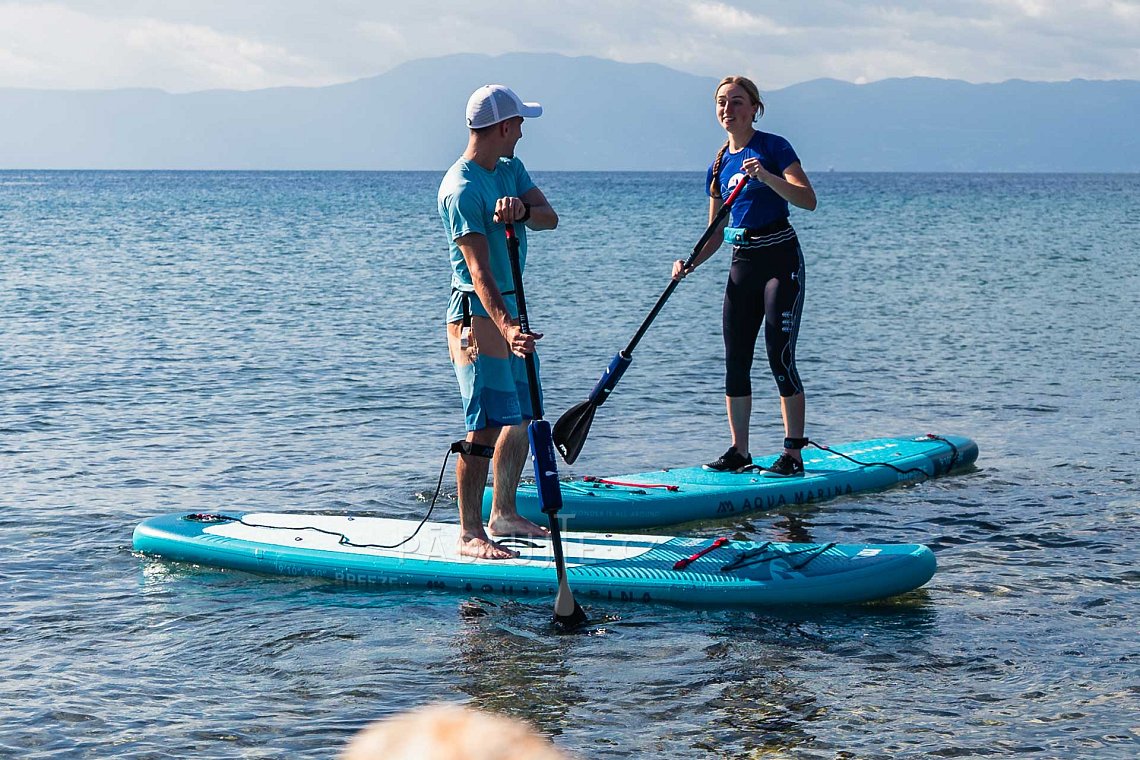 Dámský/páns outfit 1 - tyrkysová - paddleboard GLADIATOR PRO, lycra, žabky COOL