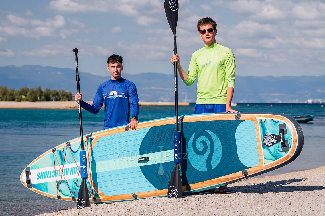 Pánský outfit 4 - neon green - paddleboard GLADIATOR PRO, lycra, žabky COOL