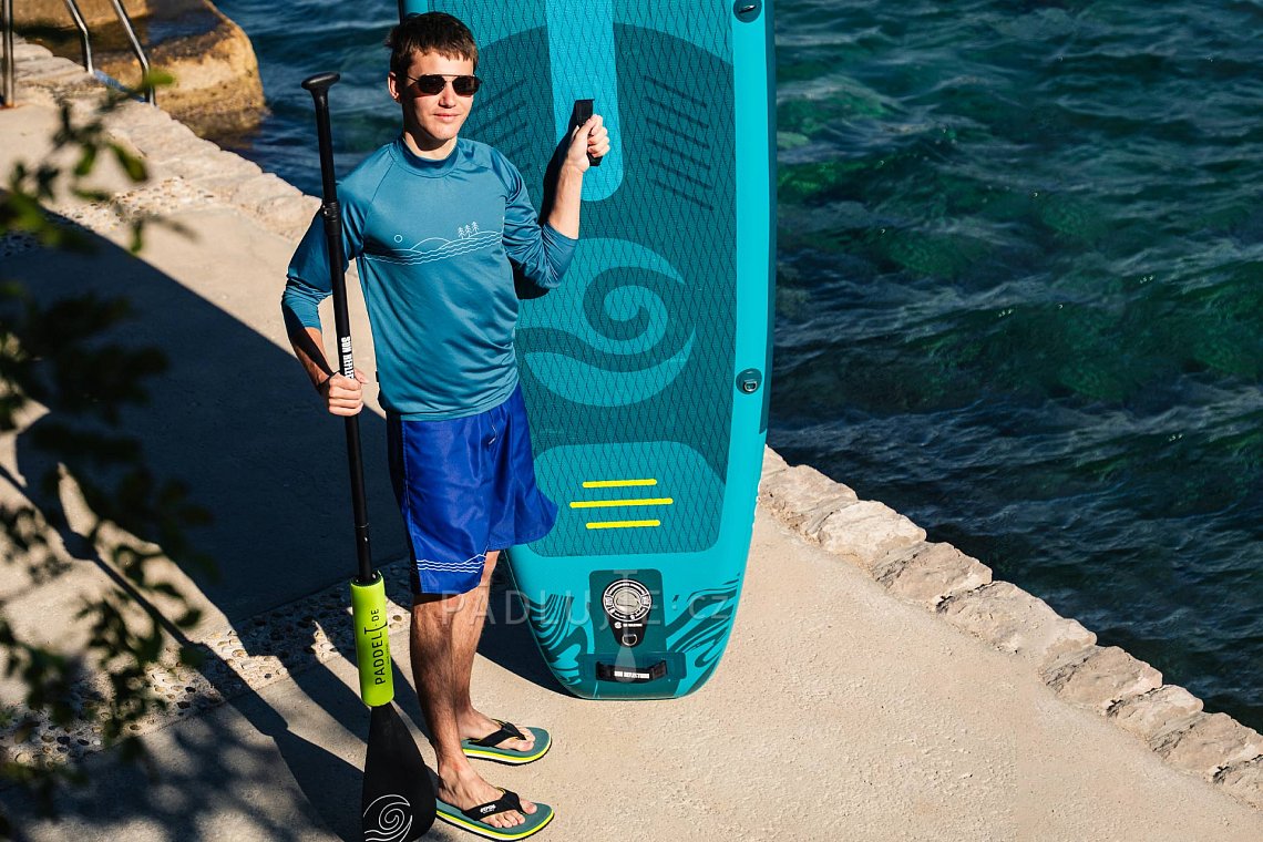 Pánský outfit 2 - žlutá - lycra krátký rukáv, MMA kraťasy WAVE na paddleboard