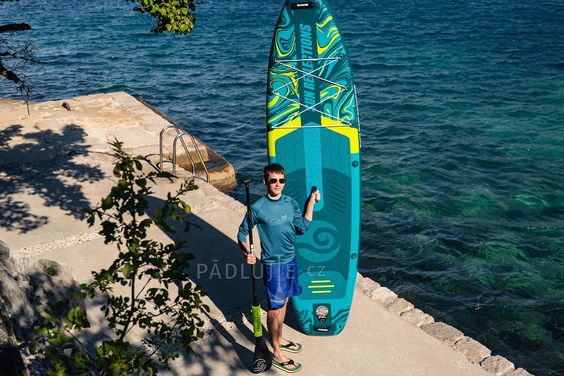 Pánský outfit 2 - žlutá - lycra krátký rukáv, MMA kraťasy WAVE na paddleboard