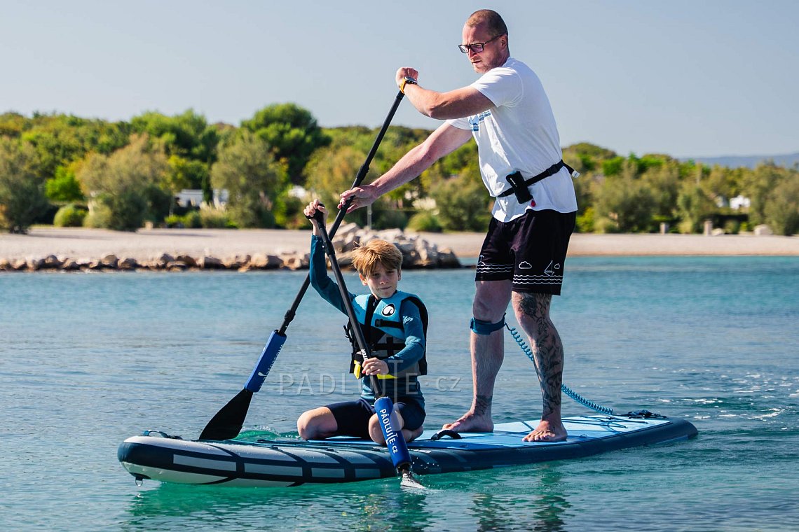 Pánský outfit 4 - modrá - paddleboard GLADIATOR PRO, lycra, žabky COOL