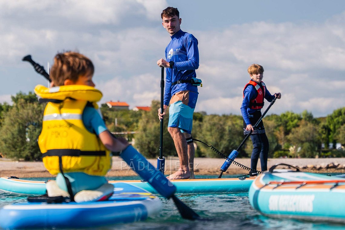 Pánský outfit 6 - modrá - paddleboard GLADIATOR PRO, lycra, žabky COOL
