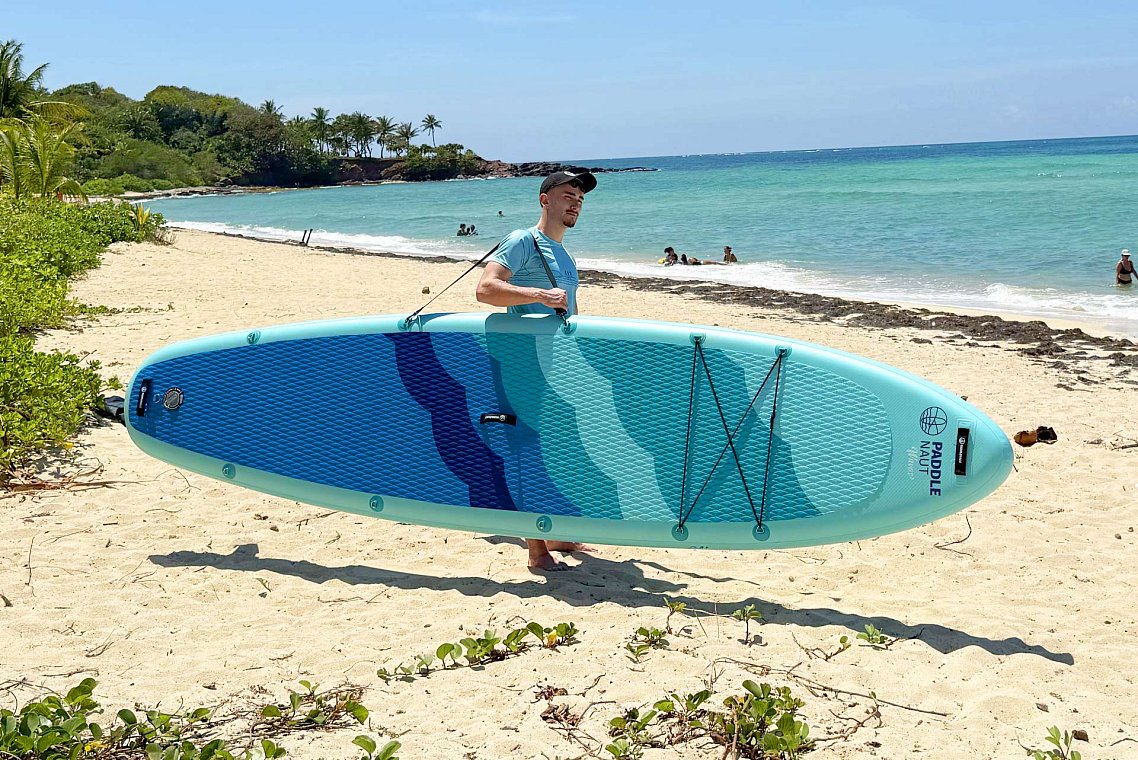 Paddleboardy PADDLENAUT - popruh pro přenášení paddleboardu přes rameno.