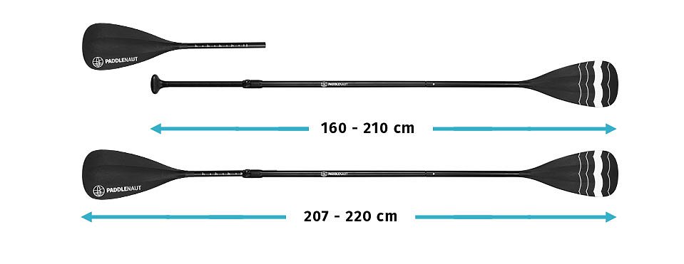 Paddleboardy PADDLENAUT - pádlo pro jízdu vestoje i vsedě jako na kajaku.