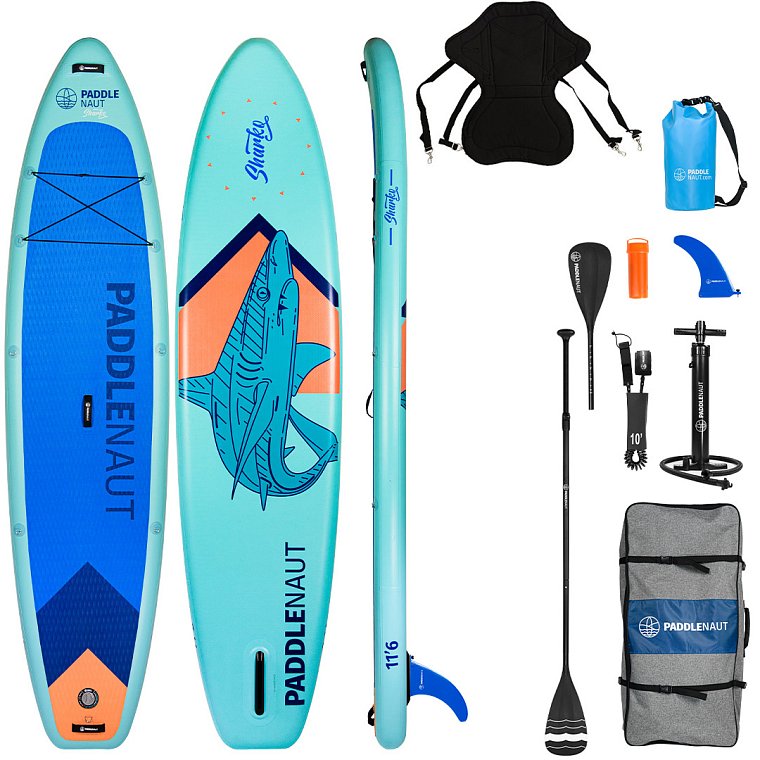 Paddleboardy PADDLENAUT SHARKO 11'6. To nejlepší v jedné krabici.
