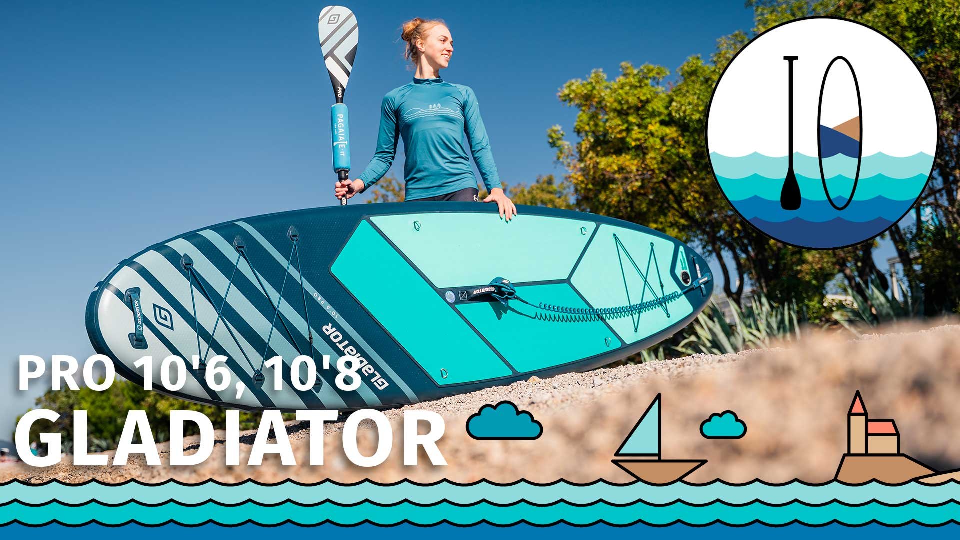 Recenze paddleboardů GLADIATOR PRO 10'6 a 10'8 modely 2026