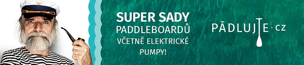 Super sady paddleboardů včetně elektrické pumpy - PÁDLUJTE.CZ - pádlování nás baví!