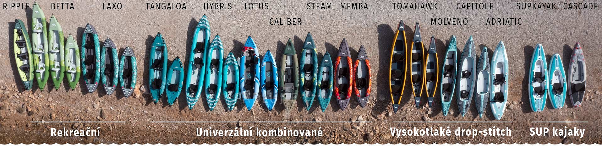 Vybíráme nafukovací kajak, kanoi - rekreační, touringové, expediční drop-stitch, SUP kajak - Pádlujte s námi
