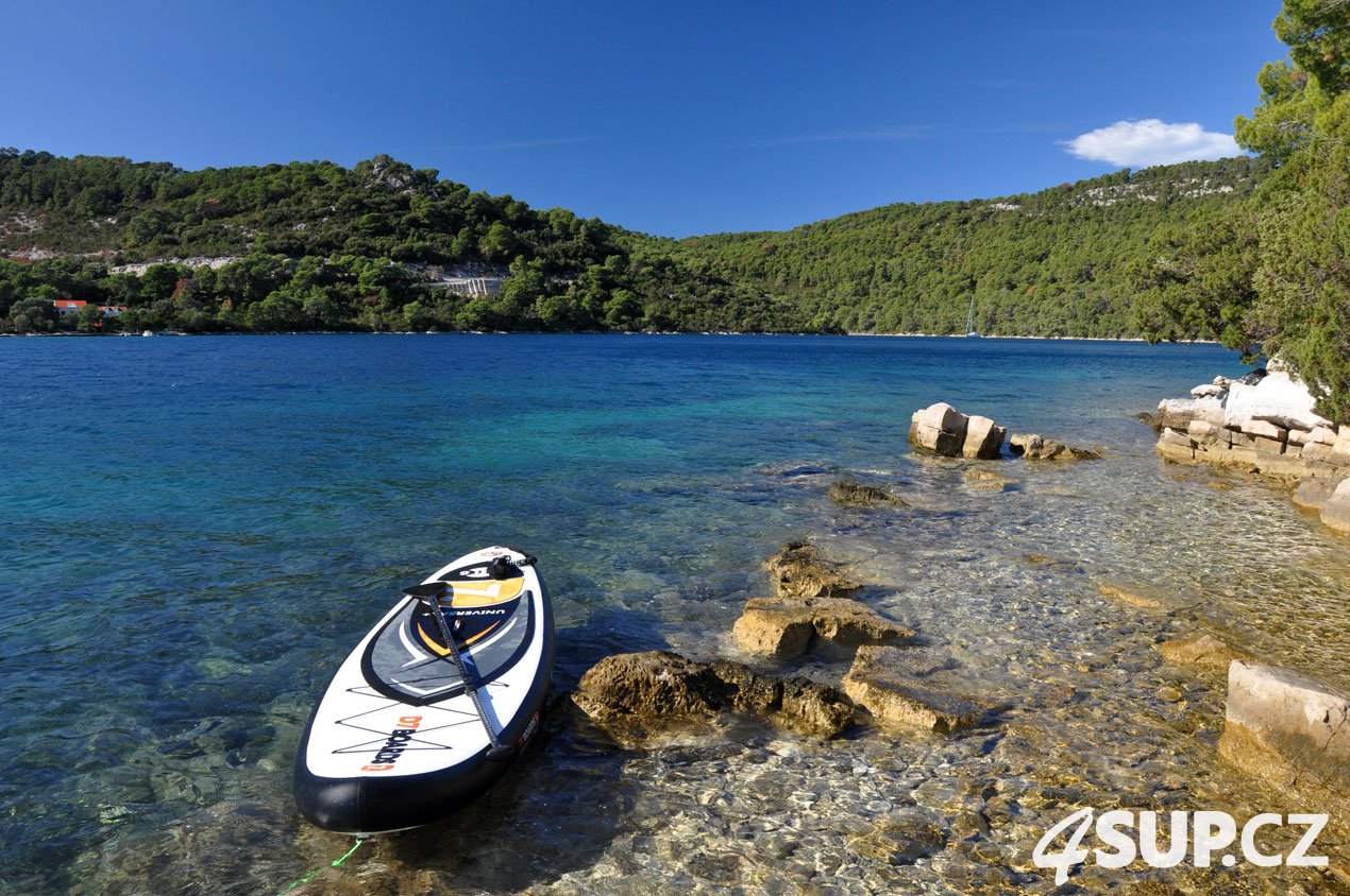 Podzimní paddleboarding na Jadranu - ostrov Mljet