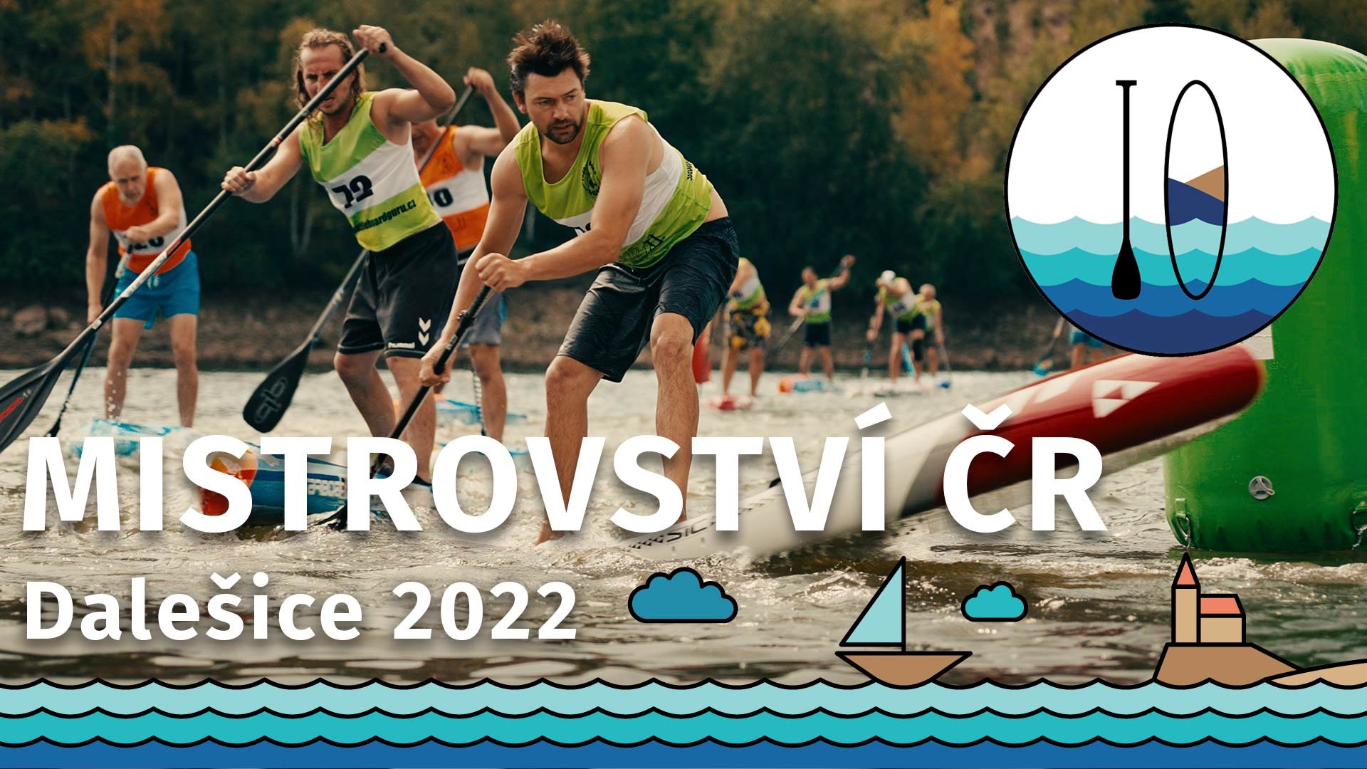 Mistrovství ČR v paddleboardingu 2022 - Dalešická přehrada