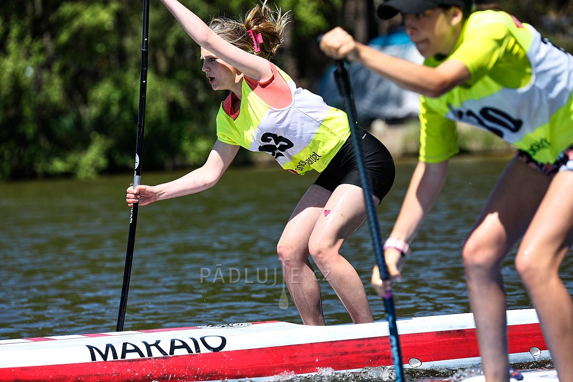 Paddleboardové závody Mácháč 2023 - PÁDLUJTE.CZ sportovní klub