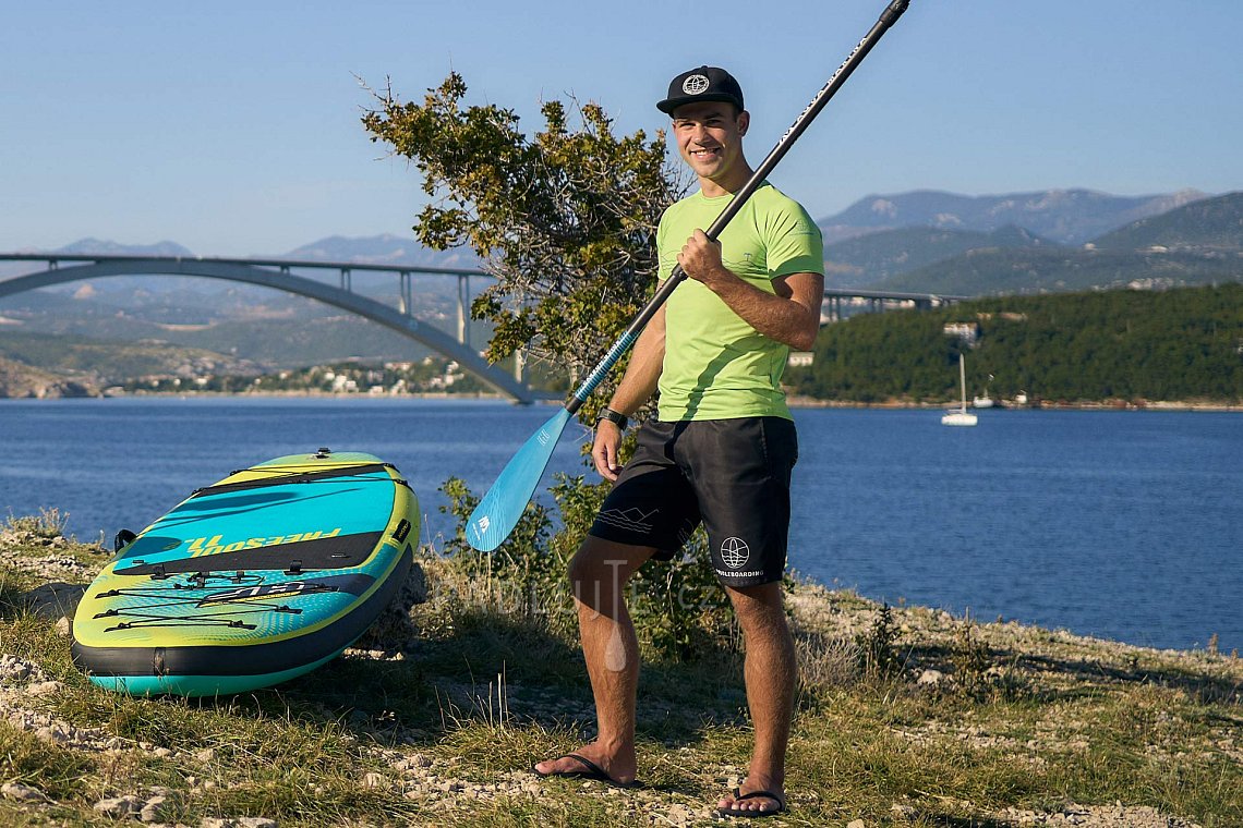 Pánský outfit 1 - neon green - lycra krátký rukáv, MMA kraťasy černé