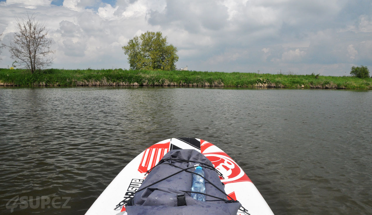 Paddleboard Pardubice výlet Labe - Loučná - Kunětická Hora