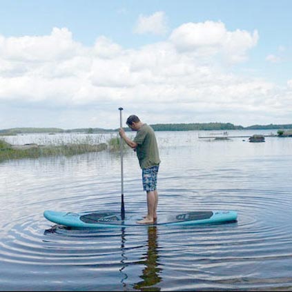 Testujeme zatížení paddleboardů