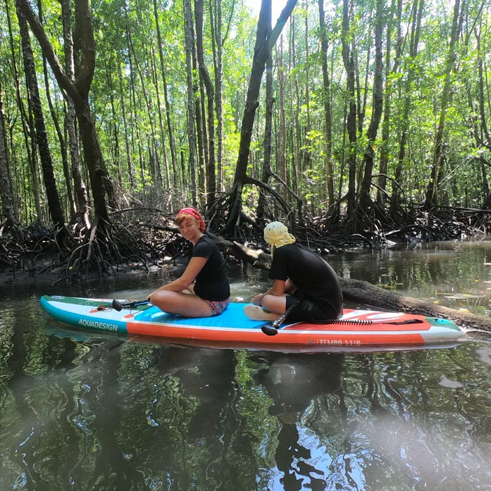 Do džungle na paddleboardu, Thajsko, ostrov Tarutao