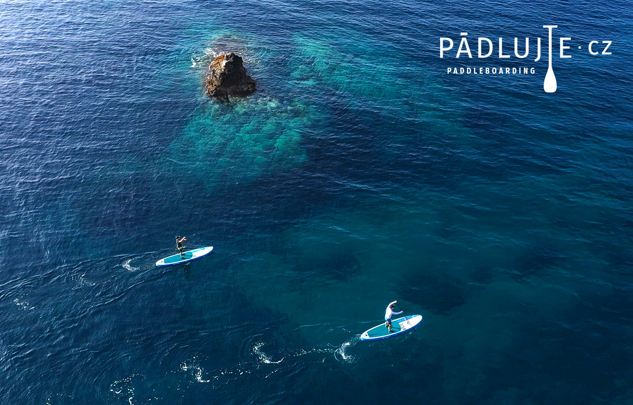 Ostrov Palagruža na paddleboardech