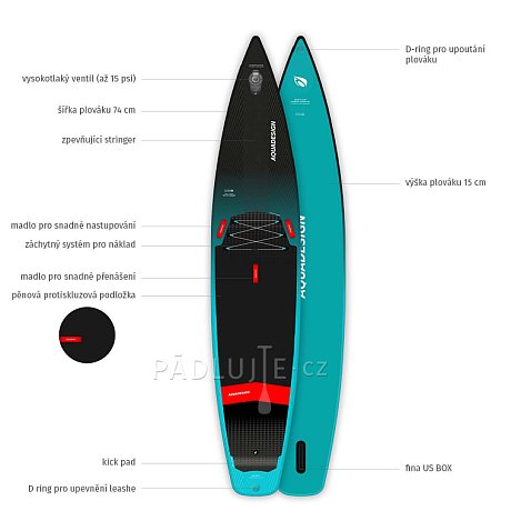 Paddleboard AQUADESIGN Air Swift 12'6 - nafukovací