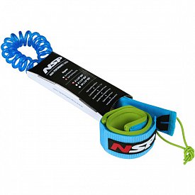 Leash NSP 10FT 7mm modro zelený - pojistný řemínek pro paddleboardy