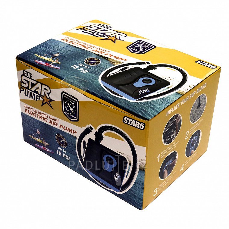 STAR 6 Elektrická pumpa 12V do 16PSI pro paddleboardy