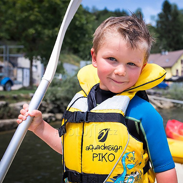 Záchranná plovací vesta AQUADESIGN Piko 100N žlutá