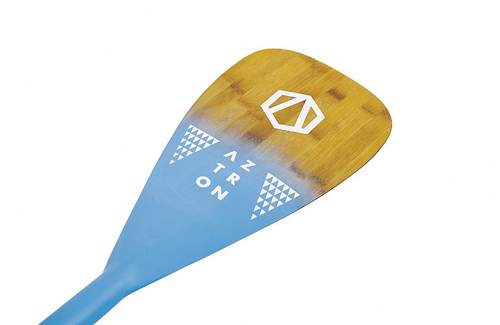 Pádlo AZTRON PHASE bamboo carbon 3-dílné nastavitelné pro paddleboard