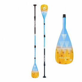 Pádlo AZTRON PHASE bamboo carbon 3-dílné nastavitelné pro paddleboard