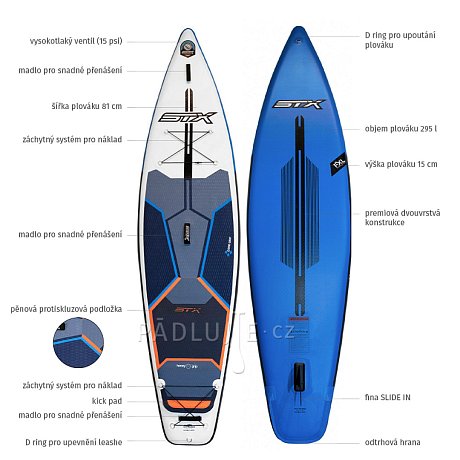 STX Tourer 11'6 s pádlem - nafukovací paddleboard