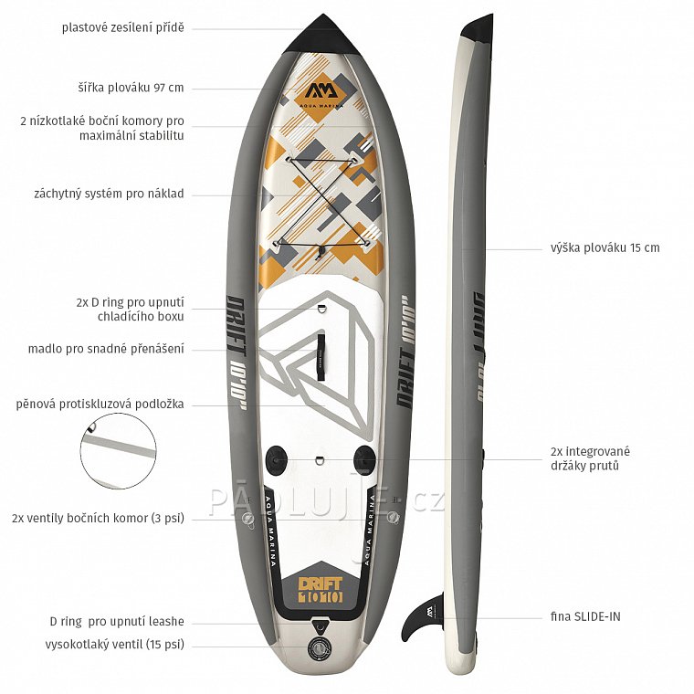AQUA MARINA Drift 10'10 - nafukovací paddleboard