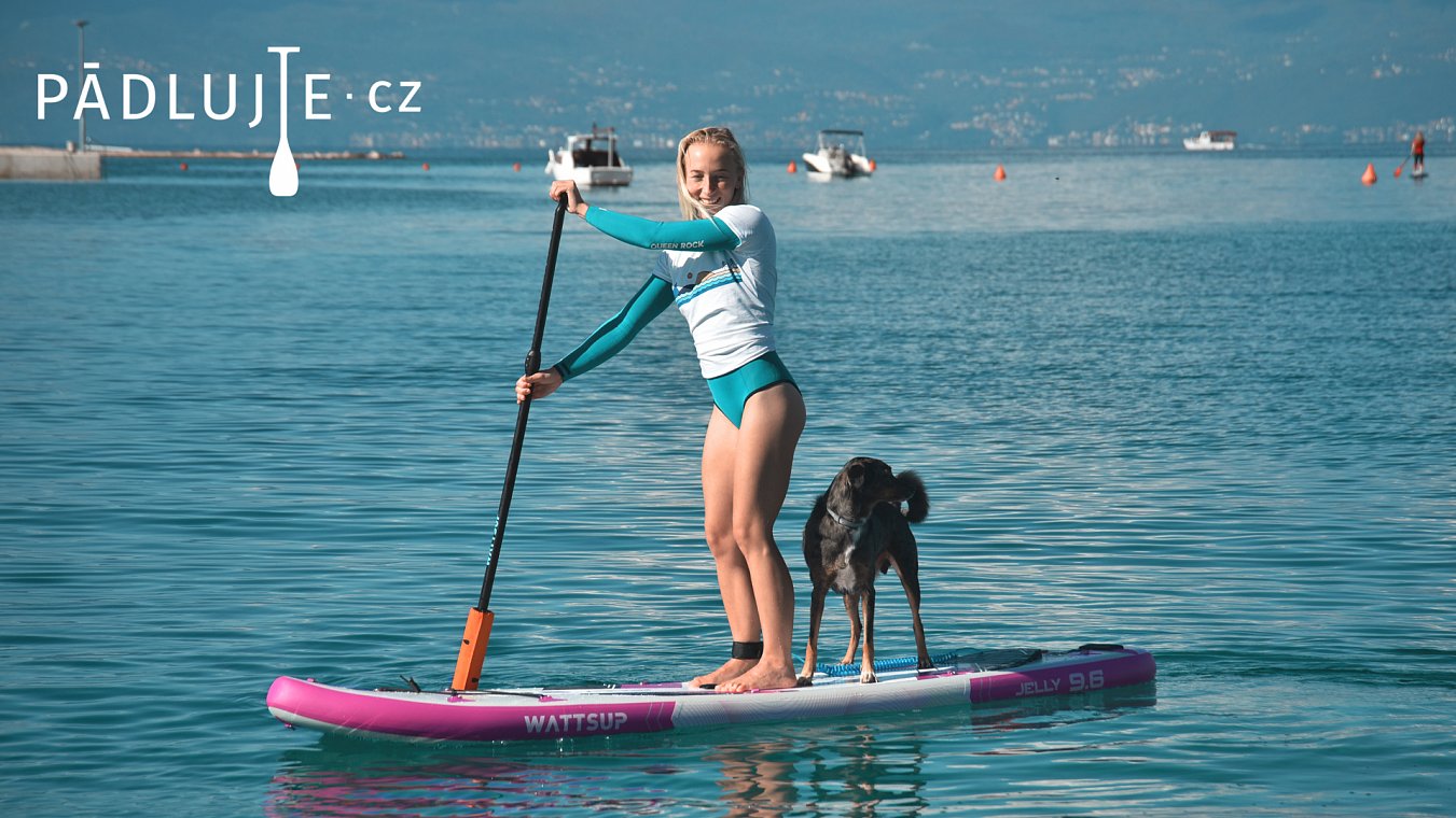 Nafukovací paddleboard WATTSUP JELLY 9'6 s pejskem