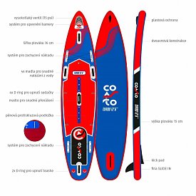 Paddleboard COASTO TURBO 12'6 - nafukovací
