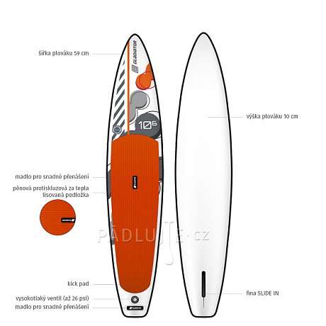 GLADIATOR KID RACE 10'6 - nafukovací paddleboard