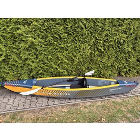 Kajak AQUA MARINA TOMAHAWK AIR-K 375 s pádlem -  jednomístný nafukovací - nafukovací POUŽITÉ ZBOŽÍ