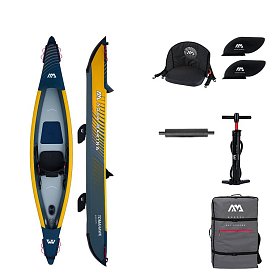 Kajak AQUA MARINA TOMAHAWK AIR-K 375 -  jednomístný nafukovací -nafukovací POUŽITÉ ZBOŽÍ