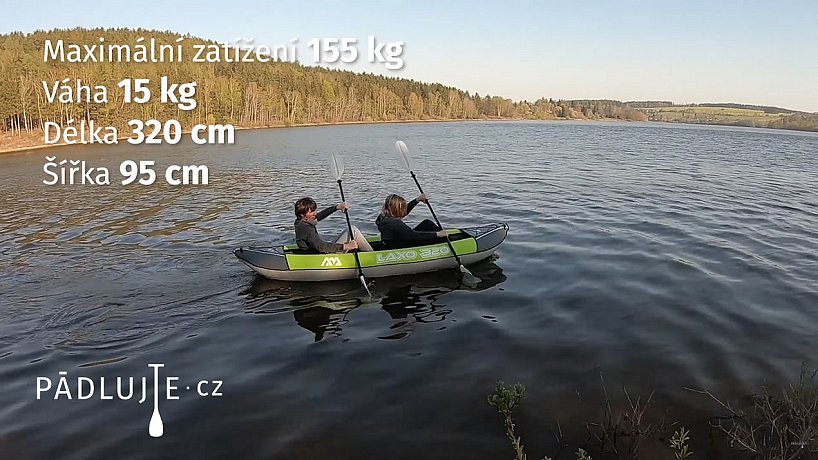 Nafukovací kajak AQUA MARINA LAXO 320 dvoumístný