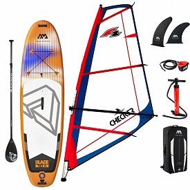 AQUA MARINA BLADE 10'6 STX  komplet s plachtou - nafukovací paddleboard a windsurfing