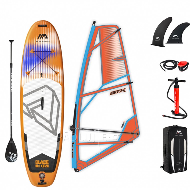 AQUA MARINA BLADE 10'6 STX PowerKid komplet - nafukovací paddleboard a windsurfing