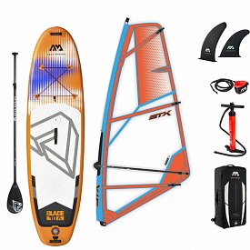 AQUA MARINA BLADE 10'6 STX  komplet s plachtou - nafukovací paddleboard a windsurfing