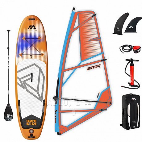 AQUA MARINA BLADE 10'6 STX  komplet s plachtou - nafukovací paddleboard a windsurfing