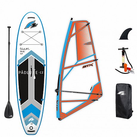 Paddleboard F2 TEAM WINDSURF 11'5 komplet s plachtou - nafukovací paddleboard a windsurfing