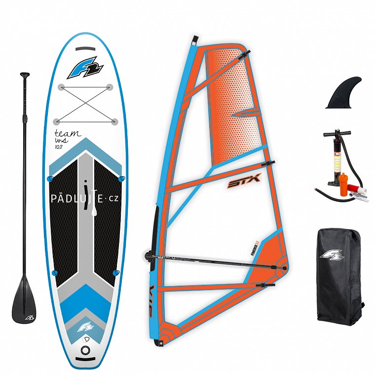 Paddleboard F2 WINDSURF 11'5 F2 CHECKER RIG komplet - nafukovací paddleboard a windsurfing