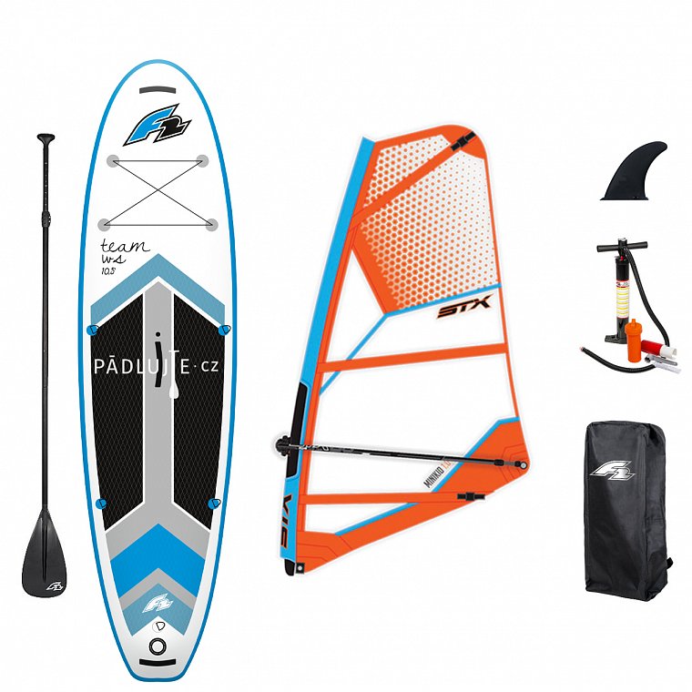 Paddleboard F2 WINDSURF 10'5 F2 CHECKER RIG komplet - nafukovací paddleboard a windsurfing